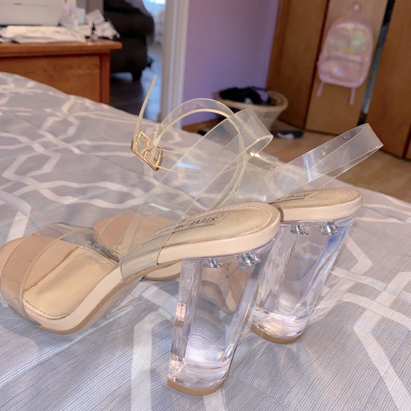 Steve Madden clear strapped heels - Picture 2 of 2